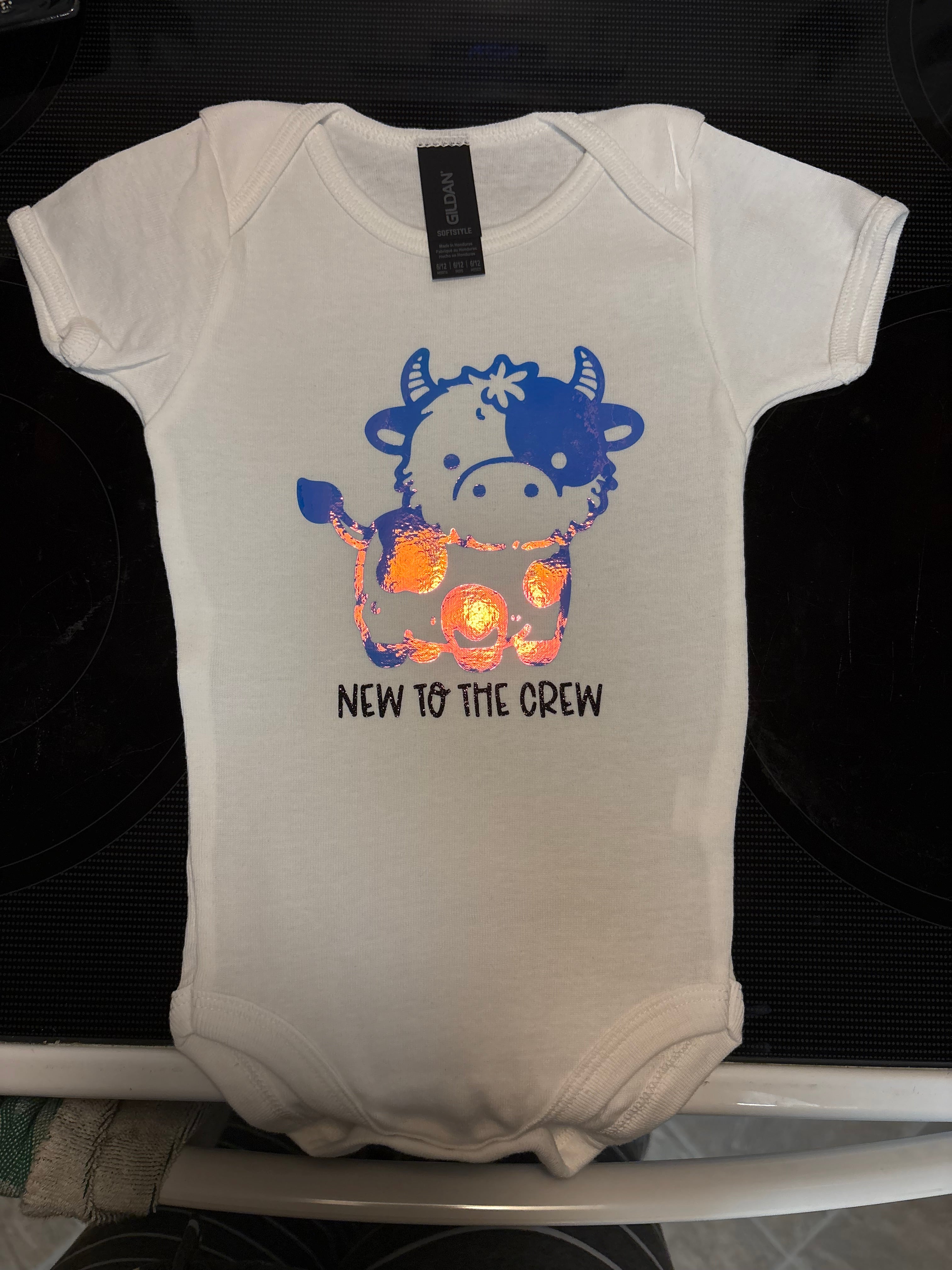 New to the Crew onesie